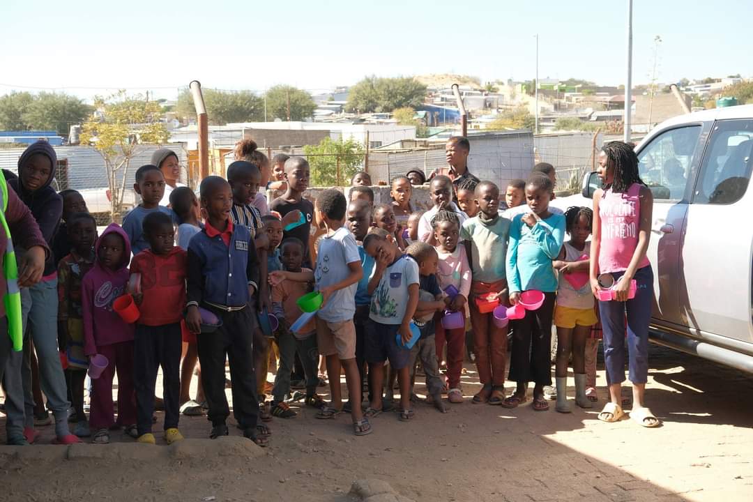 Soup kitchen serving meals